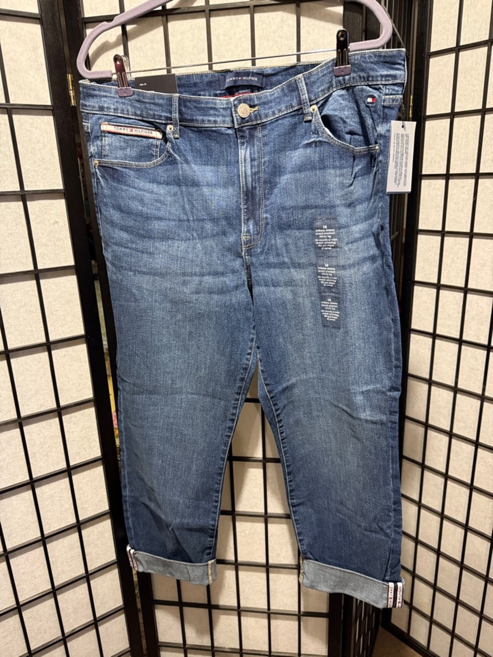 Tommy Hilfiger Women’s Capri/Ankle Blue Denim Jeans Size 16